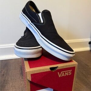 Vans Black Classic Slip-On Shoes